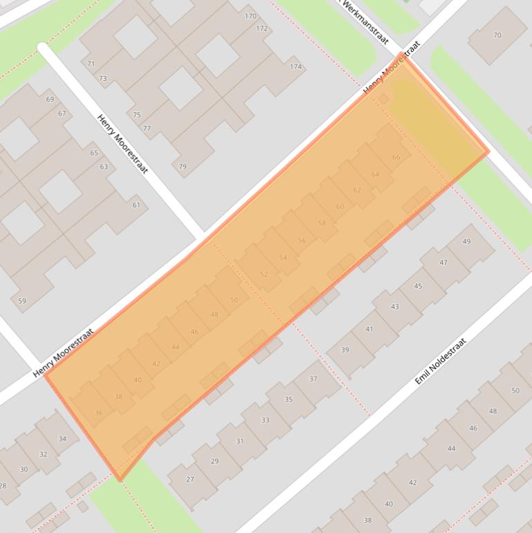 Kaart van postcodegebied 1328LW.