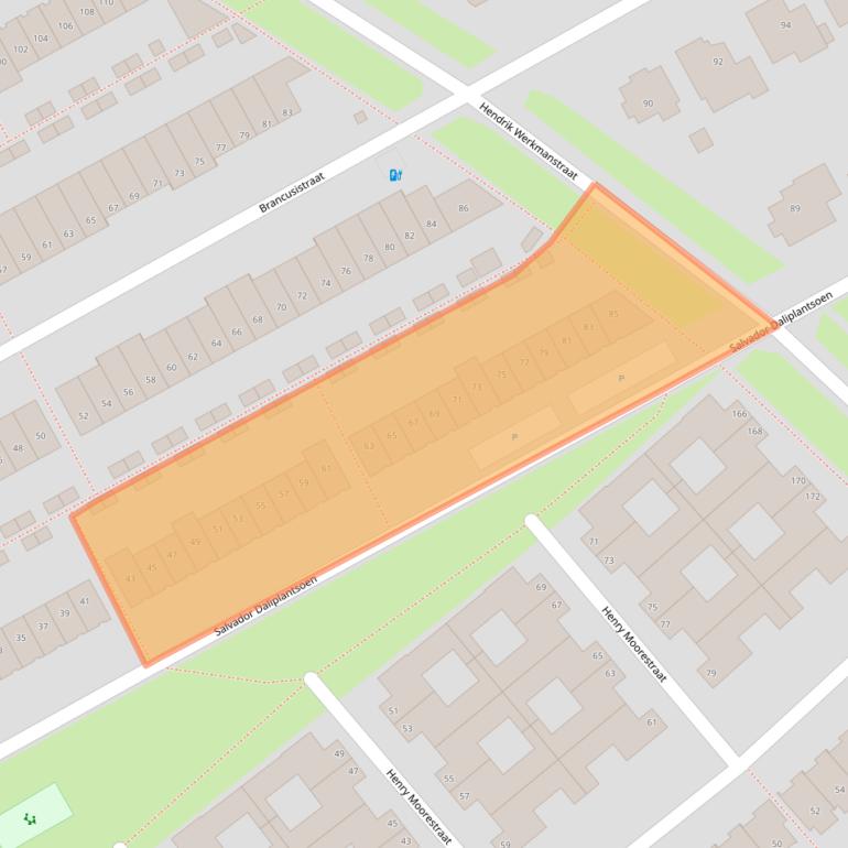 Kaart van postcodegebied 1328NB.