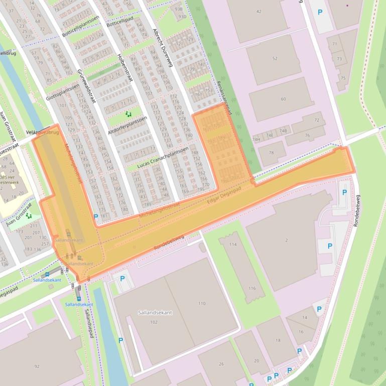 Kaart van postcodegebied 1328TG.