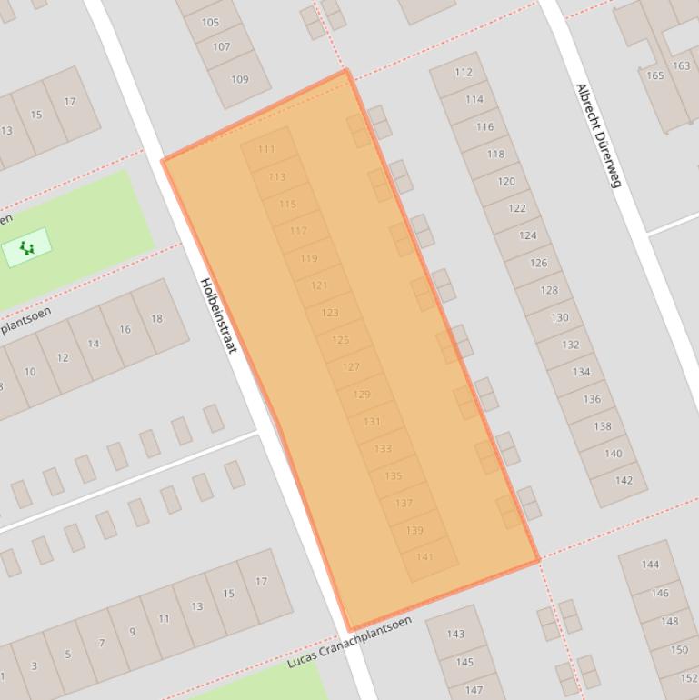 Kaart van postcodegebied 1328TV.