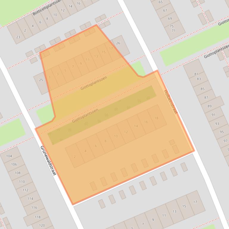 Kaart van postcodegebied 1328VM.