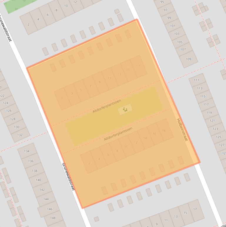 Kaart van postcodegebied 1328VN.