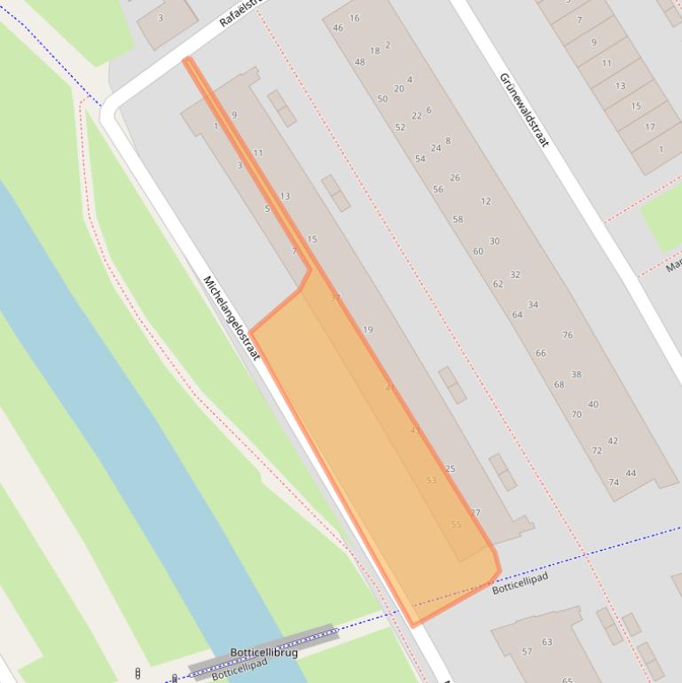 Kaart van postcodegebied 1328VS.