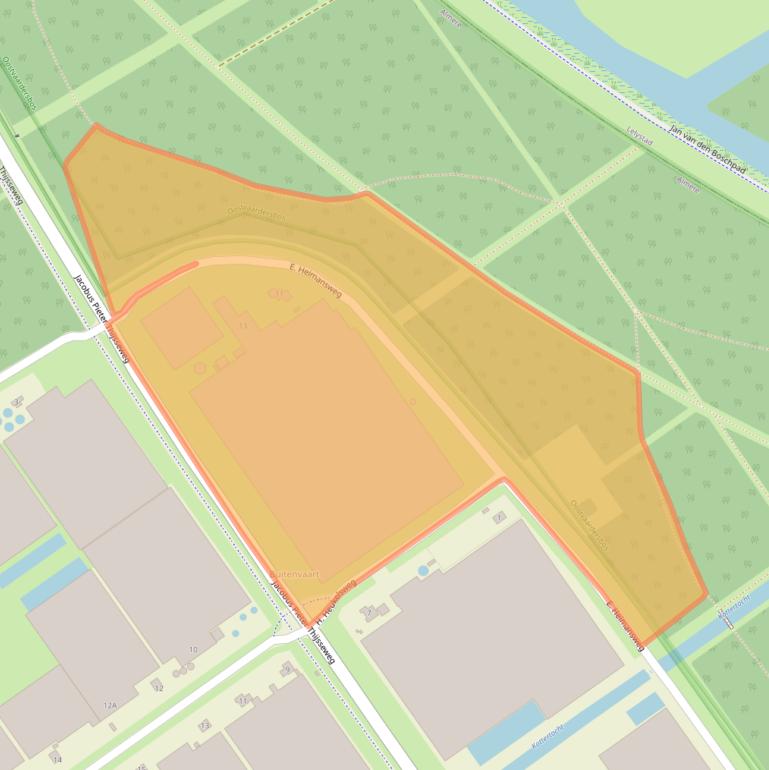 Kaart van postcodegebied 1331AN.