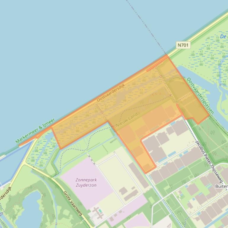 Kaart van postcodegebied 1331GE.