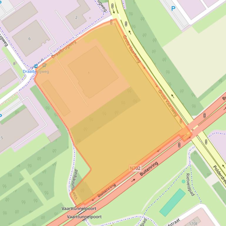 Kaart van postcodegebied 1332AA.