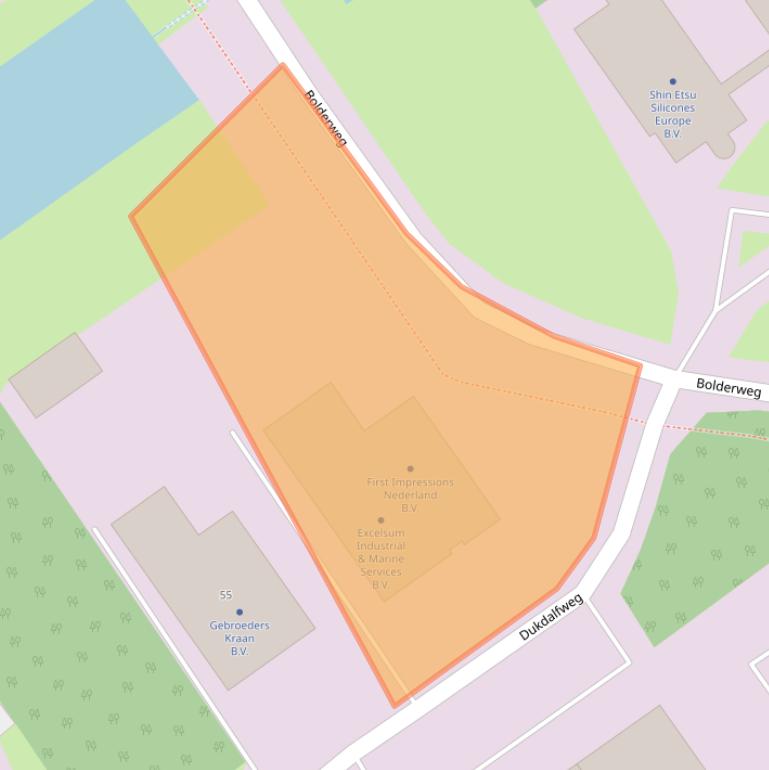 Kaart van postcodegebied 1332BL.