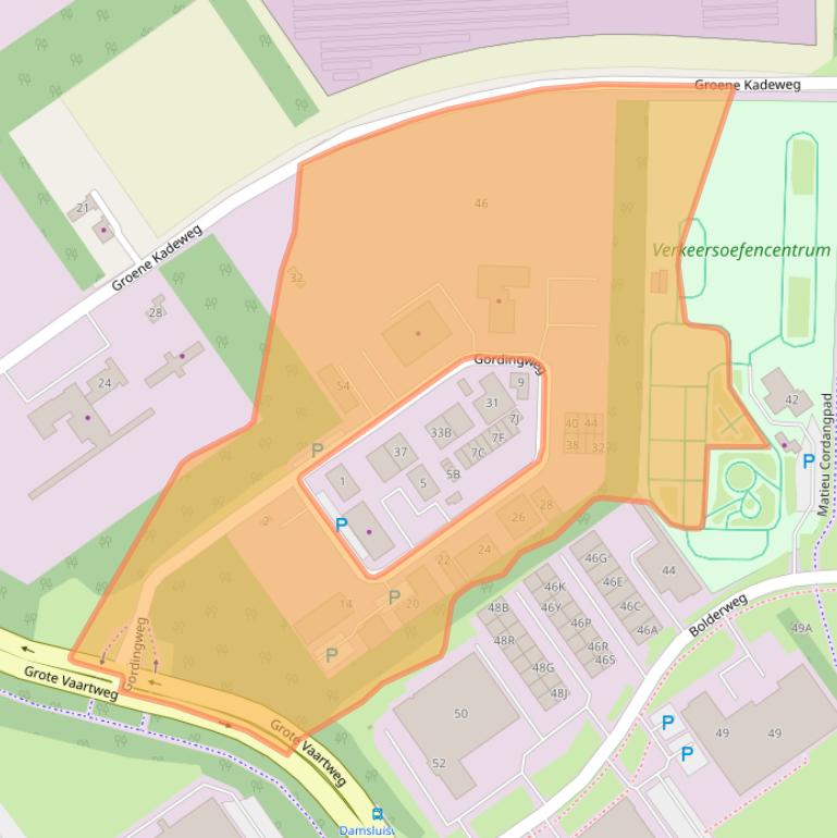 Kaart van postcodegebied 1332BR.