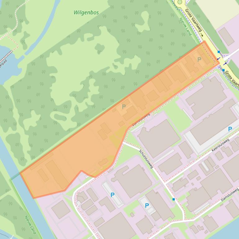 Kaart van postcodegebied 1332EB.