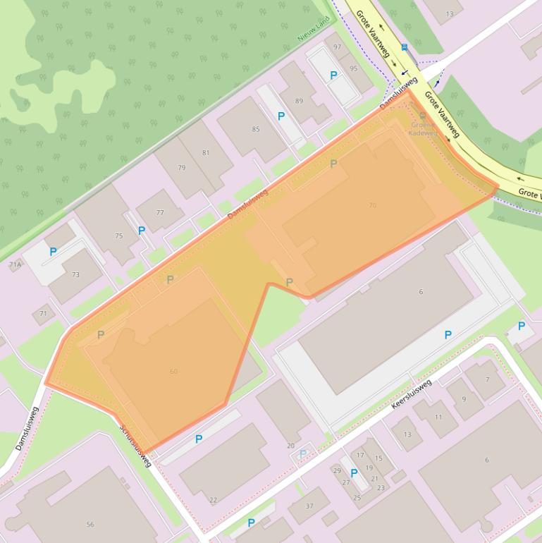 Kaart van postcodegebied 1332EJ.