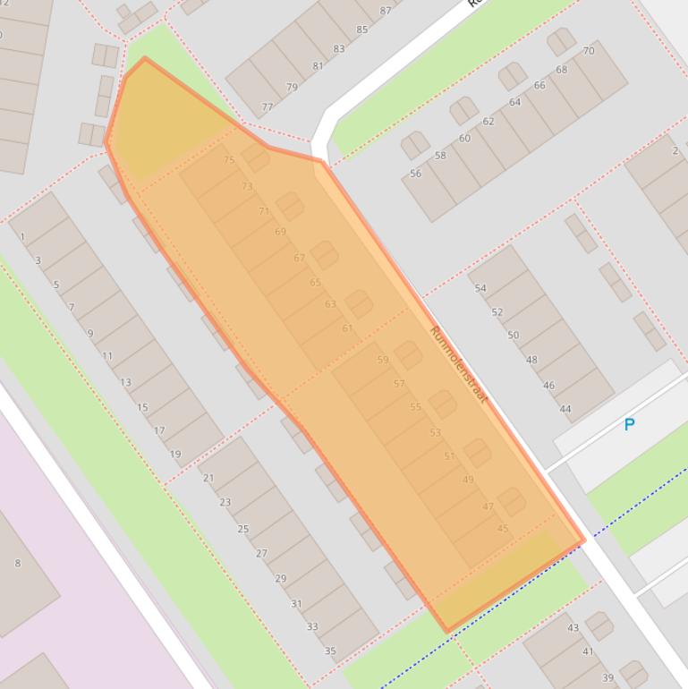 Kaart van postcodegebied 1333AM.