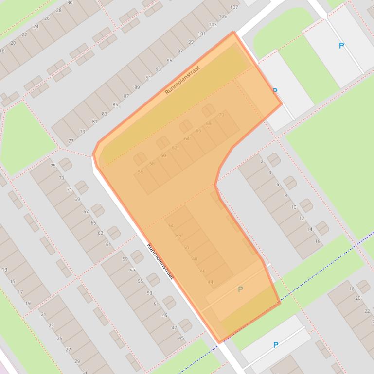 Kaart van postcodegebied 1333AR.