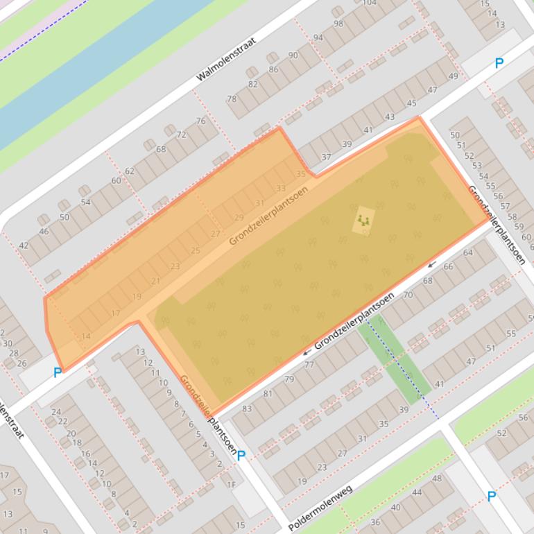 Kaart van postcodegebied 1333BP.