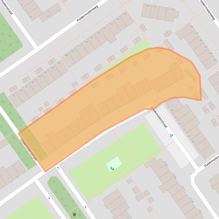 Kaart van postcodegebied 1333EP.