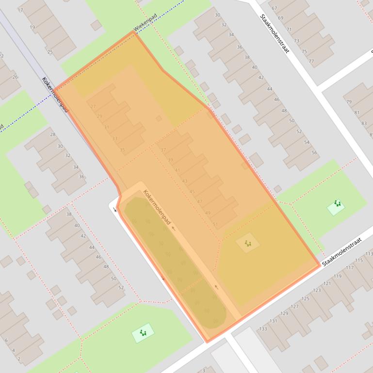 Kaart van postcodegebied 1333GA.