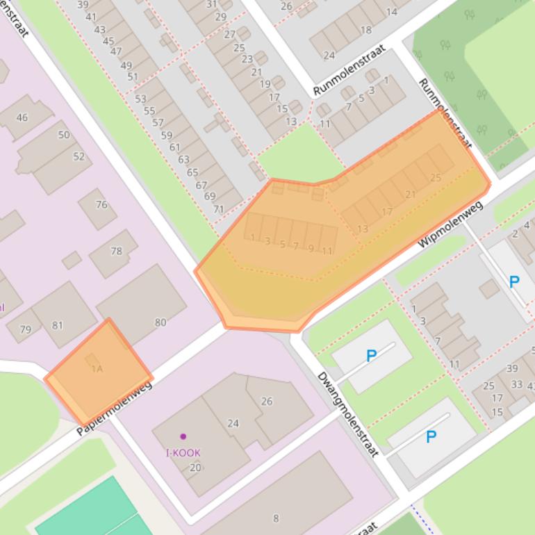 Kaart van postcodegebied 1333GH.