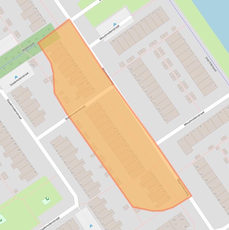 Kaart van postcodegebied 1333GN.