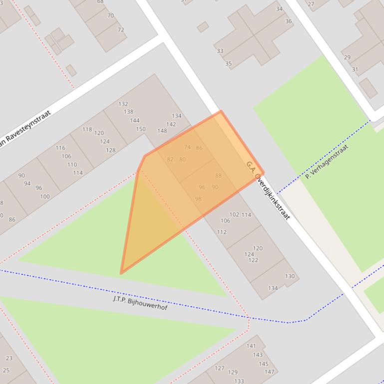 Kaart van postcodegebied 1333HV.