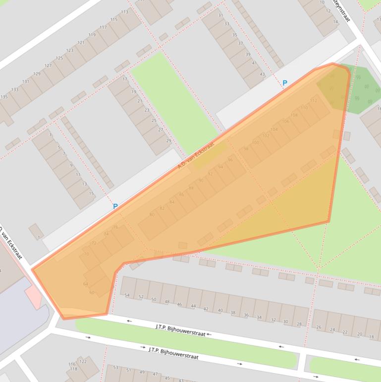 Kaart van postcodegebied 1333KL.