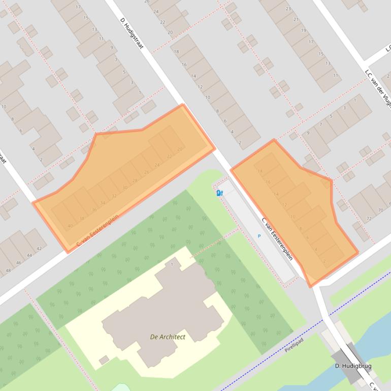 Kaart van postcodegebied 1333KN.