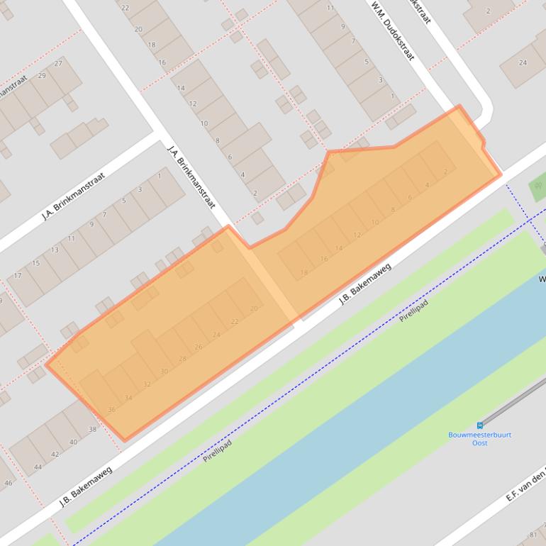 Kaart van postcodegebied 1333LN.