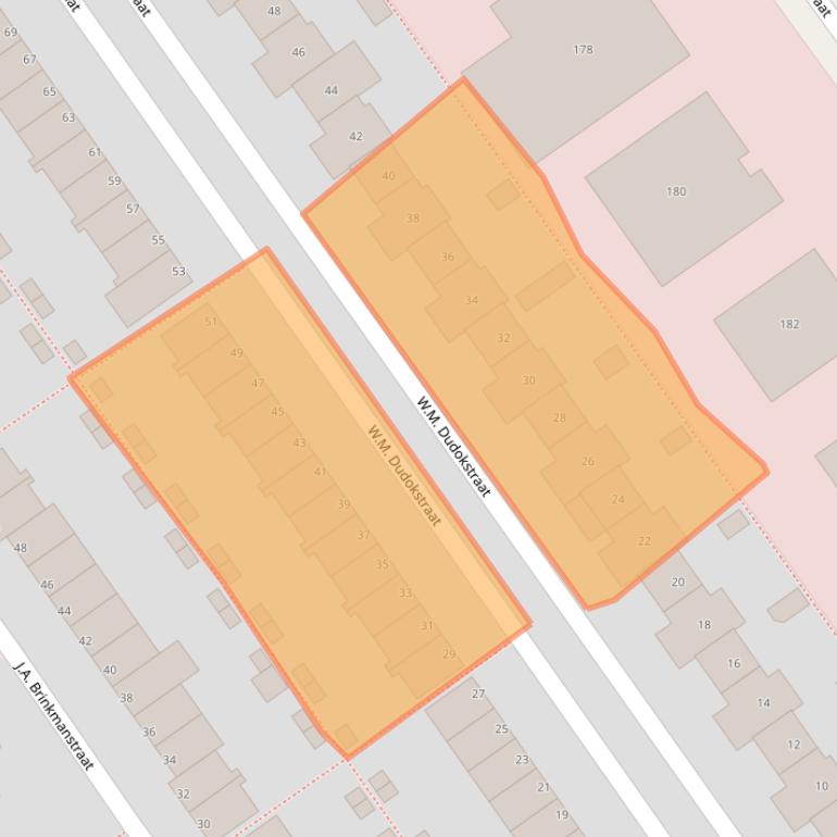 Kaart van postcodegebied 1333LS.