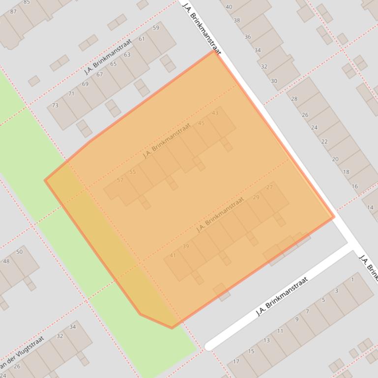 Kaart van postcodegebied 1333MB.