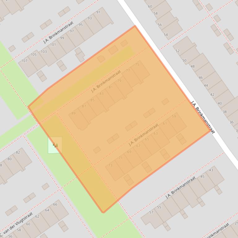 Kaart van postcodegebied 1333MC.