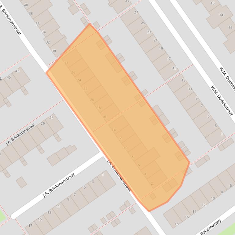 Kaart van postcodegebied 1333ME.