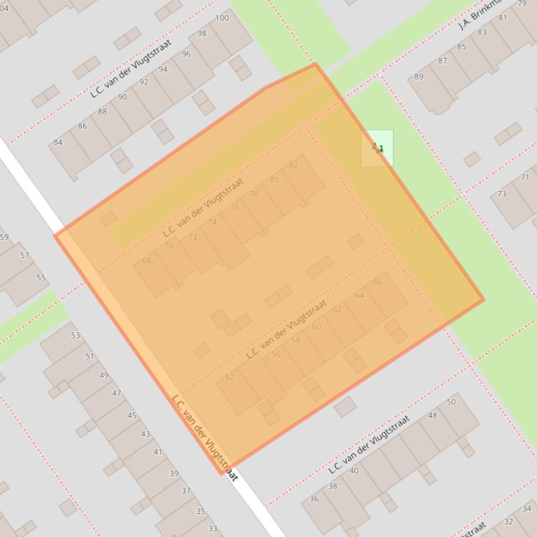 Kaart van postcodegebied 1333MP.