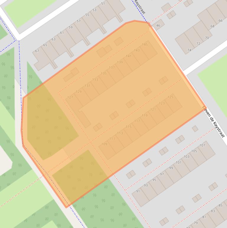 Kaart van postcodegebied 1333NN.