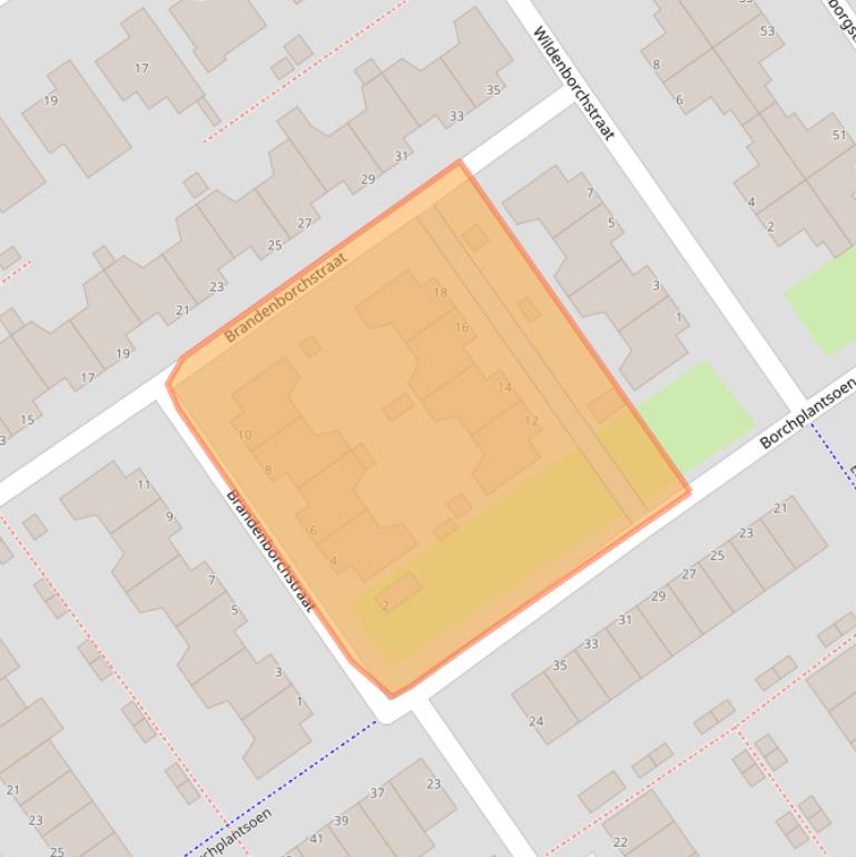 Kaart van postcodegebied 1333VC.