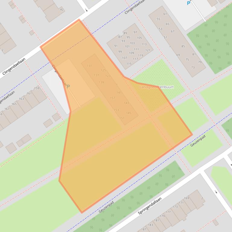 Kaart van postcodegebied 1333WE.