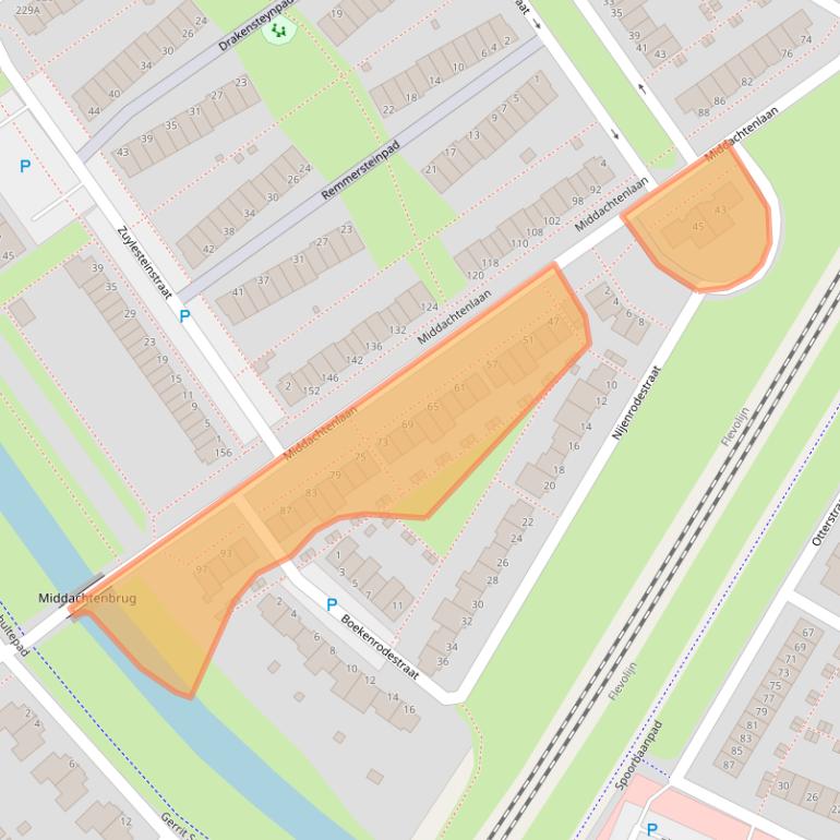 Kaart van postcodegebied 1333XT.