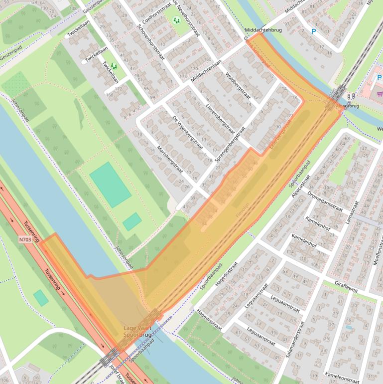 Kaart van postcodegebied 1333ZX.