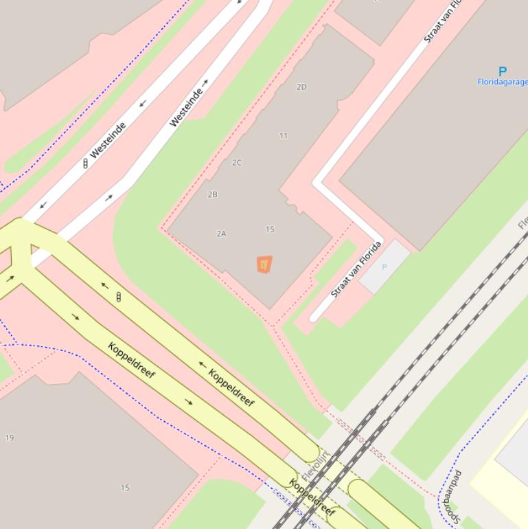 Kaart van postcodegebied 1334BJ.