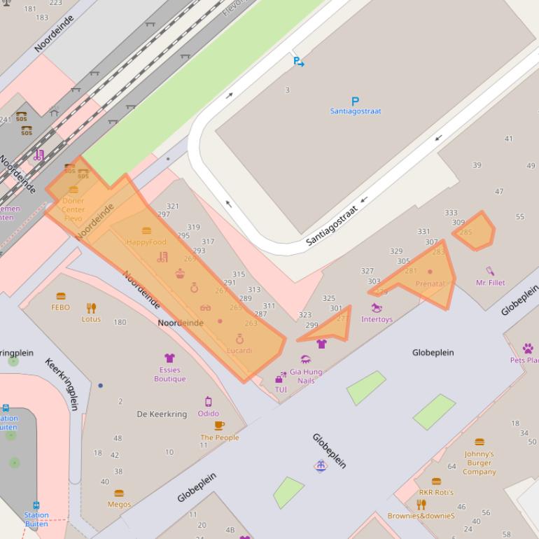 Kaart van postcodegebied 1334BN.