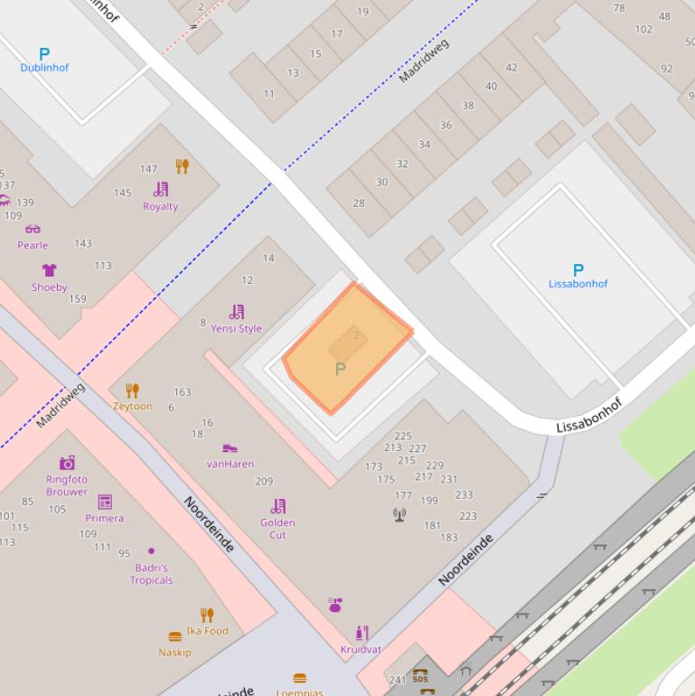 Kaart van postcodegebied 1334DW.