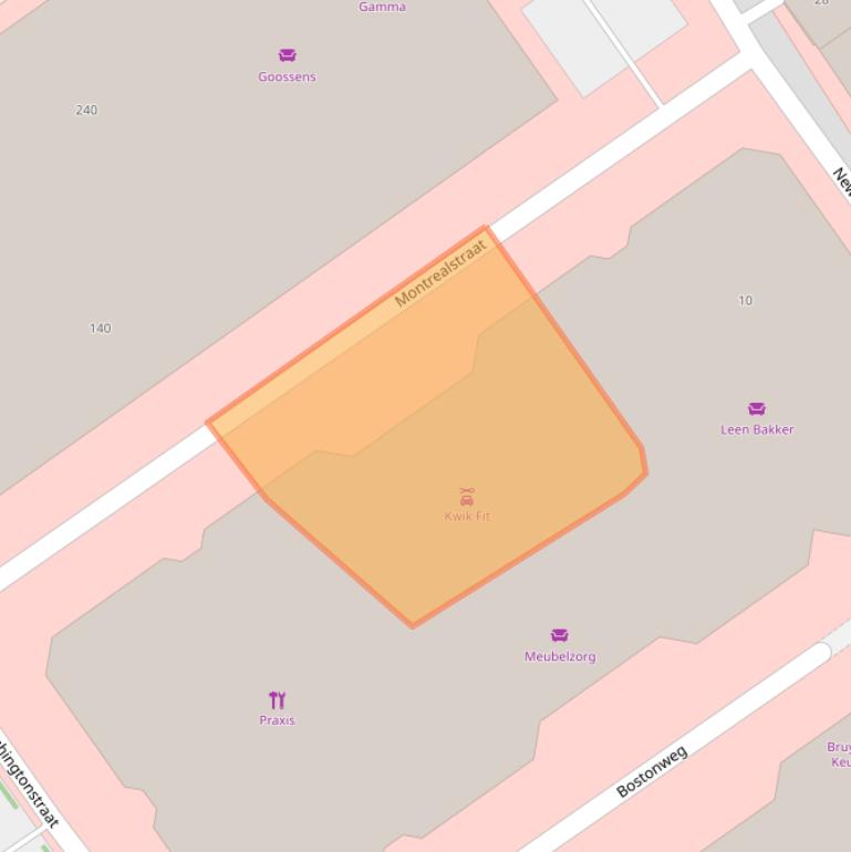 Kaart van postcodegebied 1334KE.