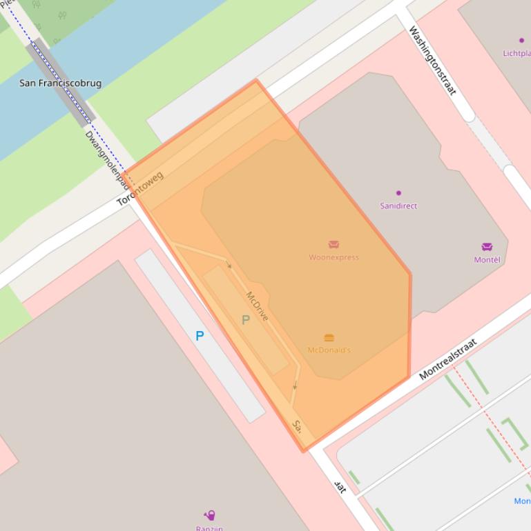 Kaart van postcodegebied 1334KL.