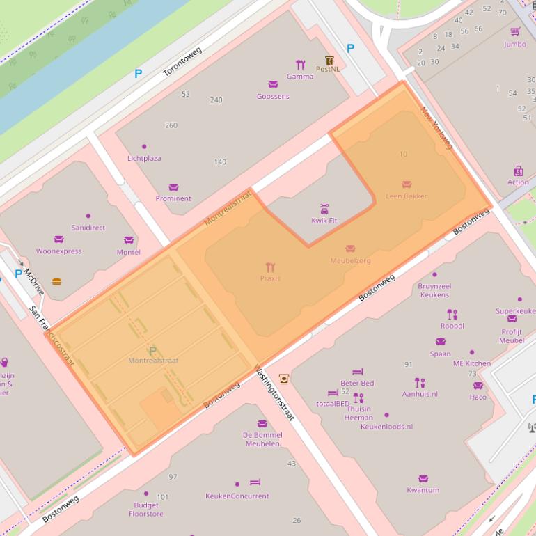 Kaart van postcodegebied 1334KS.