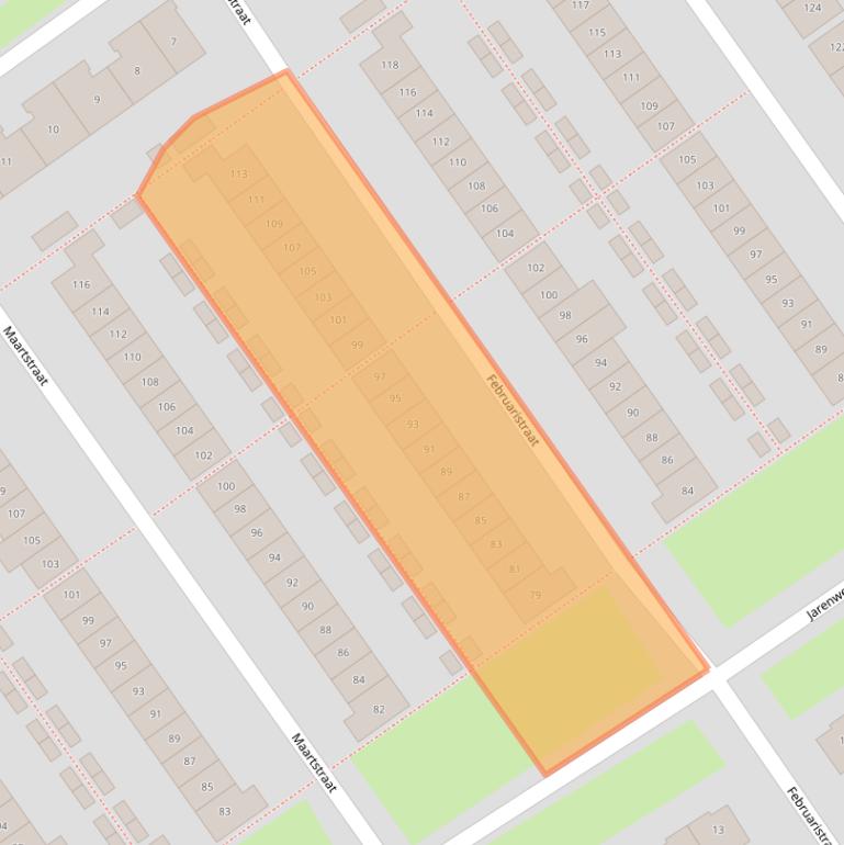 Kaart van postcodegebied 1335AN.