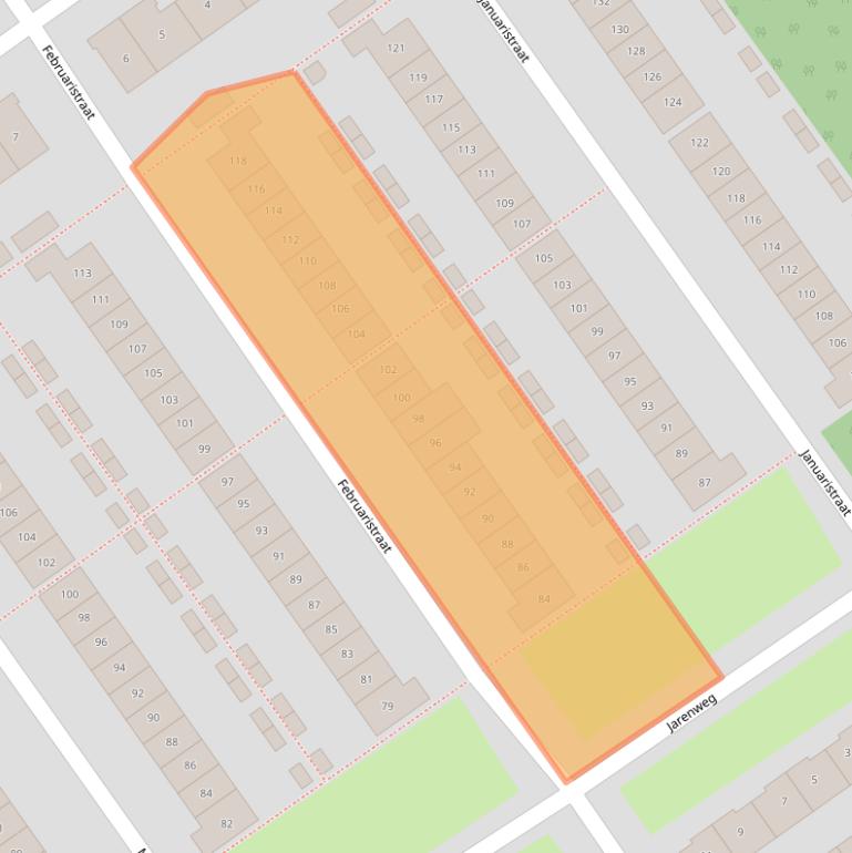 Kaart van postcodegebied 1335AV.