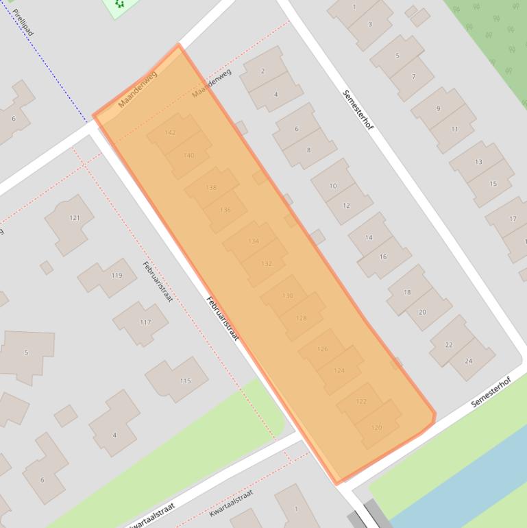 Kaart van postcodegebied 1335AW.