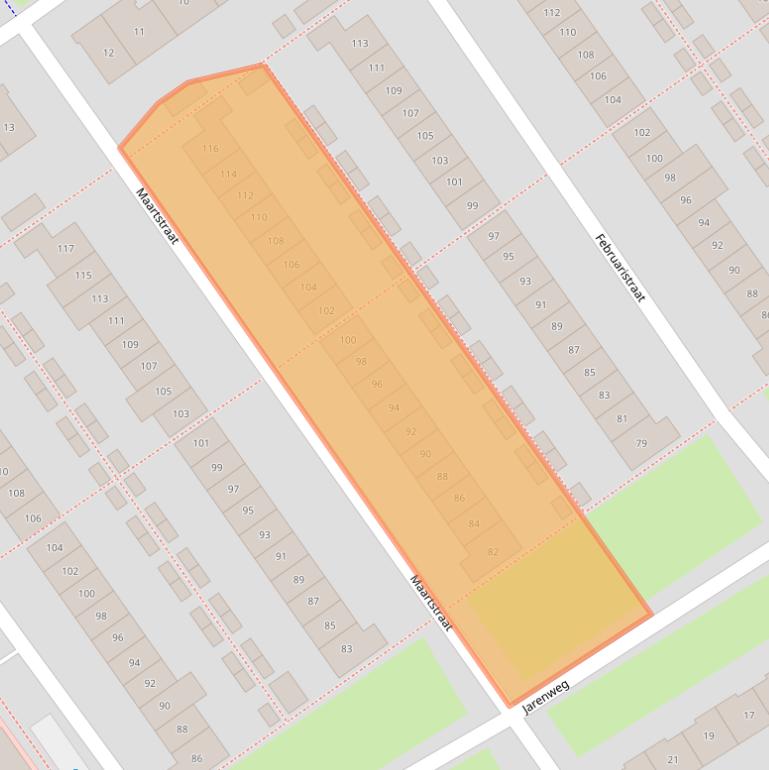 Kaart van postcodegebied 1335BG.