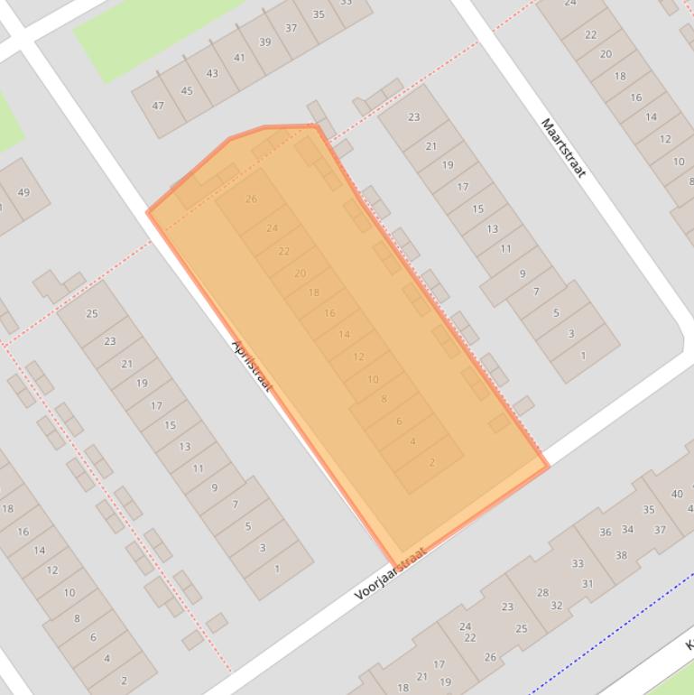 Kaart van postcodegebied 1335BN.