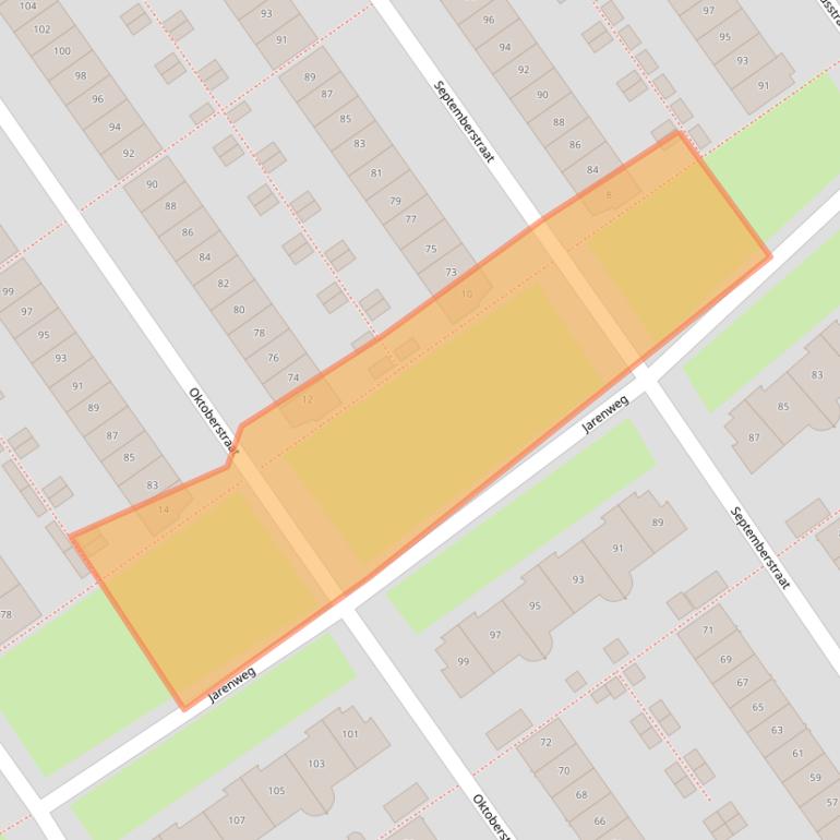 Kaart van postcodegebied 1335BX.