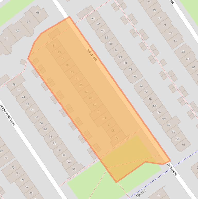 Kaart van postcodegebied 1335DG.