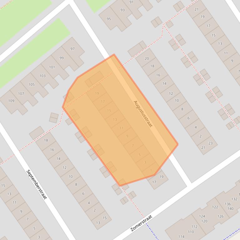 Kaart van postcodegebied 1335DN.