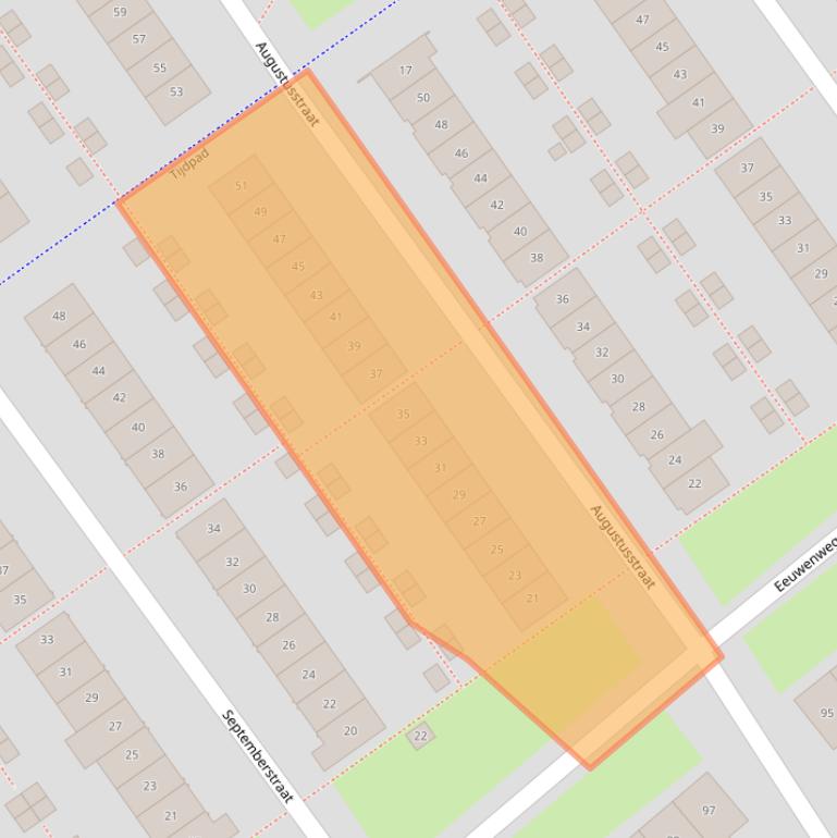 Kaart van postcodegebied 1335DP.